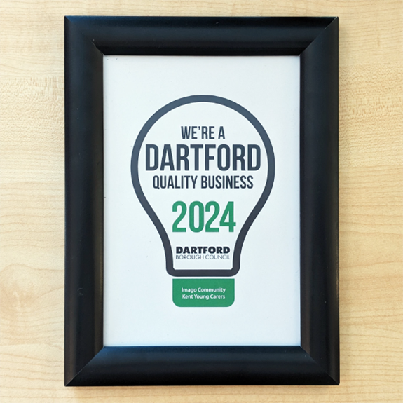 Photo of Dartford Business Awards Winner Plaque 